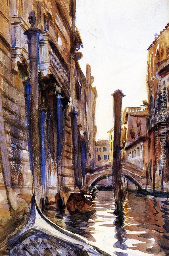 John Singer Sargent : Side Canal in Venice